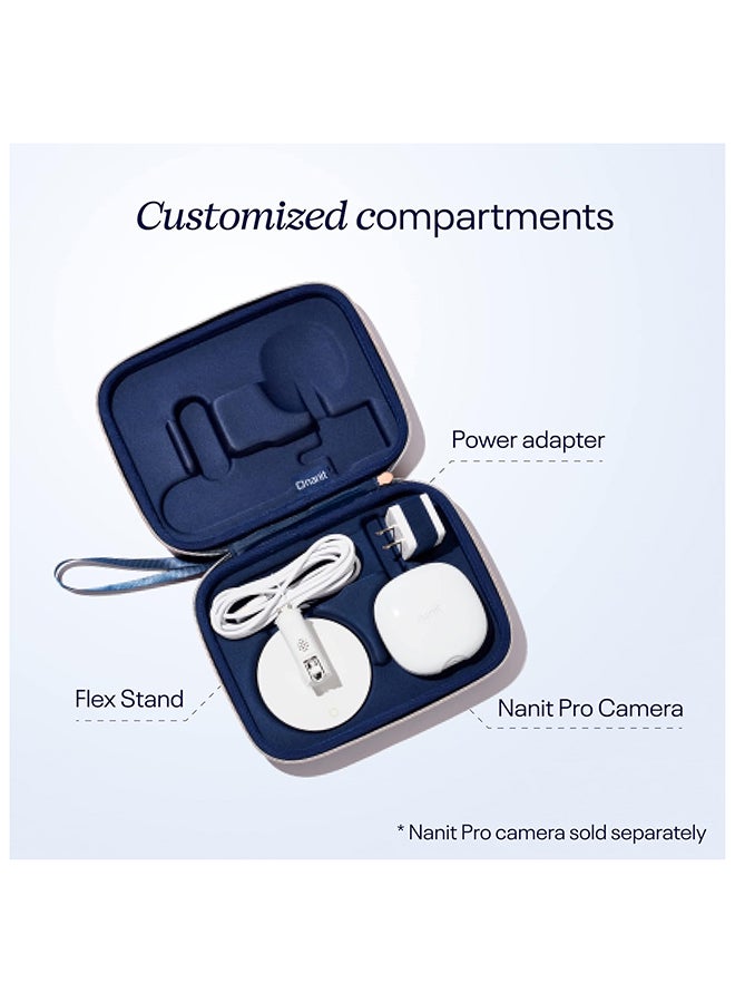 Nanit Travel Case – Protective Hard Shell Carrying Case for Nanit Pro Baby Monitor and Multi-Stand Travel Accessory, Blue - Image 2